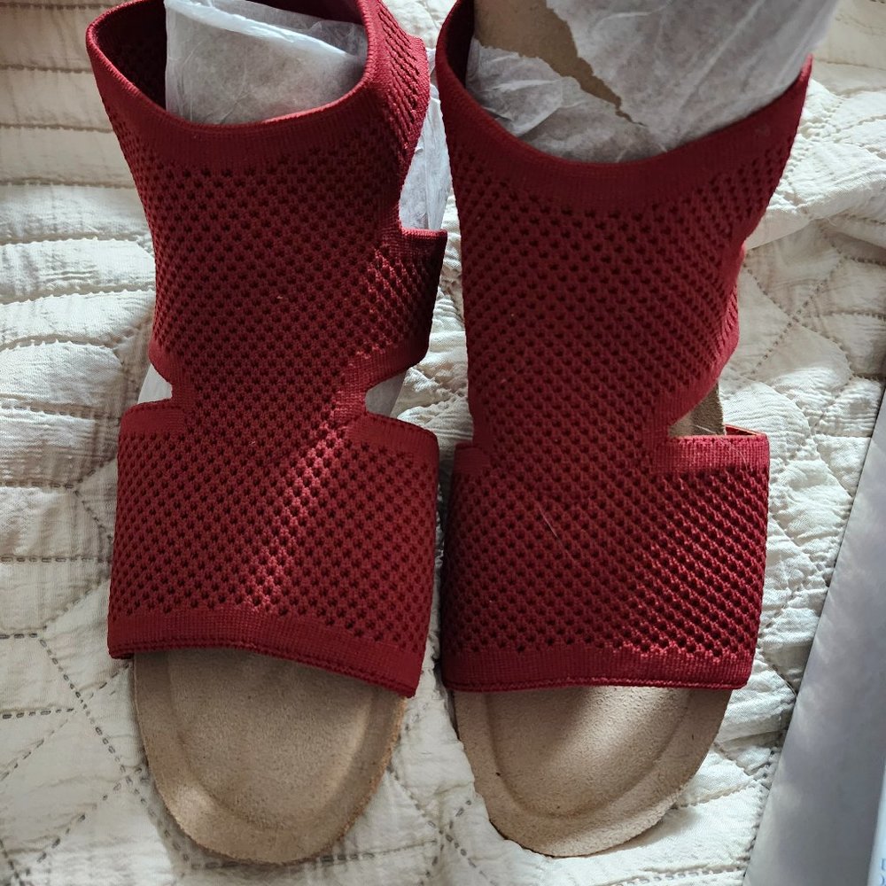 Red sandals